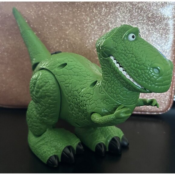 2010 MATTEL DISNEY PIXAR TOY STORY MEGA ACTION 'ROAR N RUN' REX DINOSAUR - Picture 1 of 6